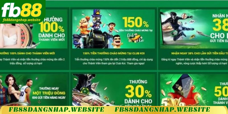 Lý do người chơi nên tận dụng khuyến mãi FB88